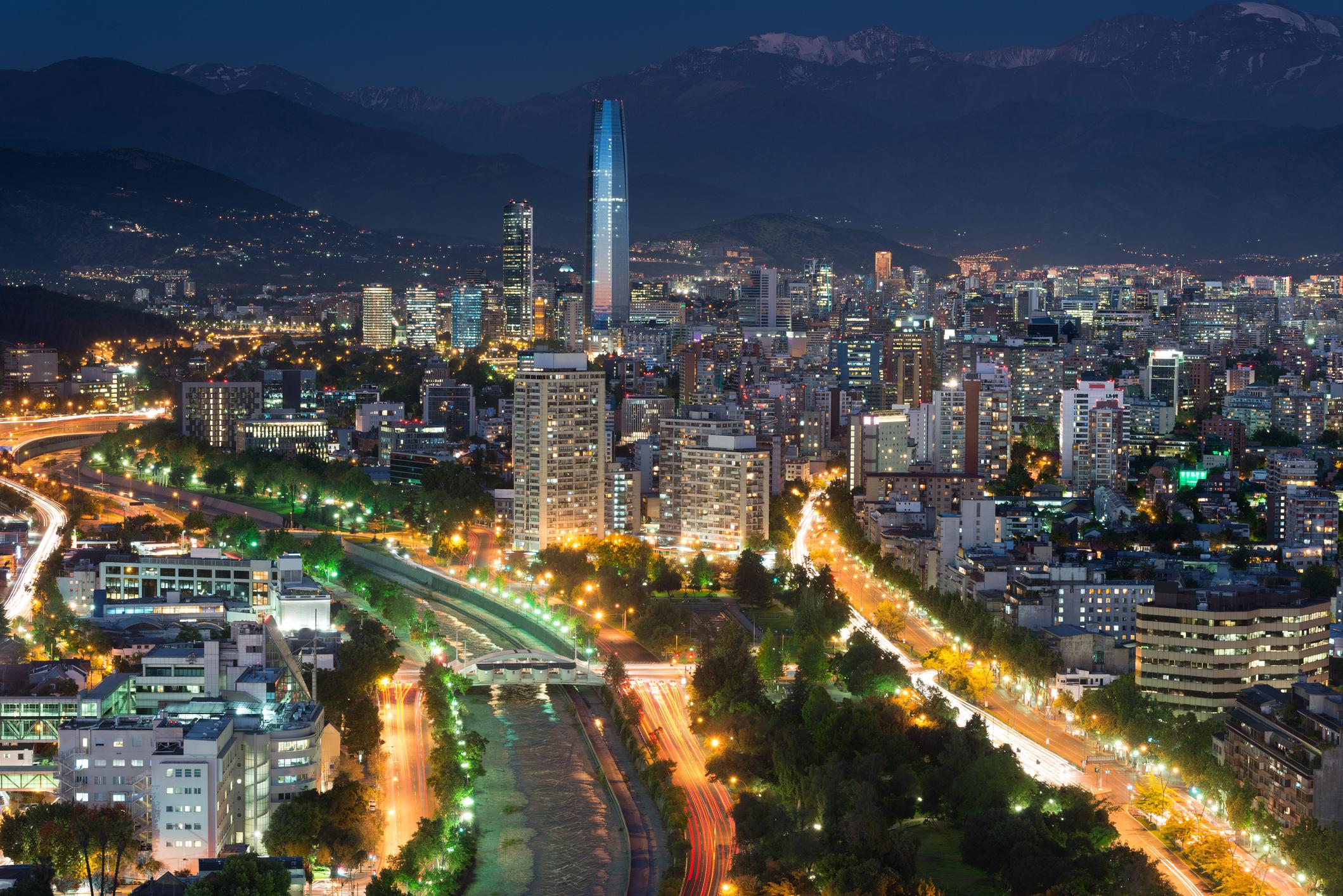 Santiago and the Andes